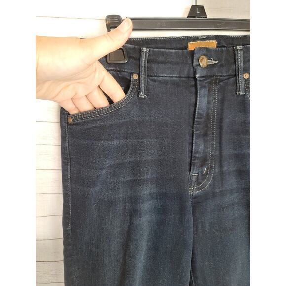 MOTHER DESTRUCTED HIGH WAISTED LOOKER IN COFFEE, TEA OR ME, SZ 26 - Picture 4 of 16